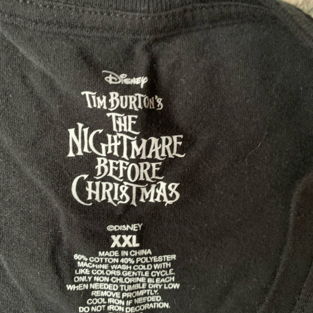 Disney Nightmare Before Christmas Jack and Sally graphic tee. Size XXL - New - Picture 3 of 5